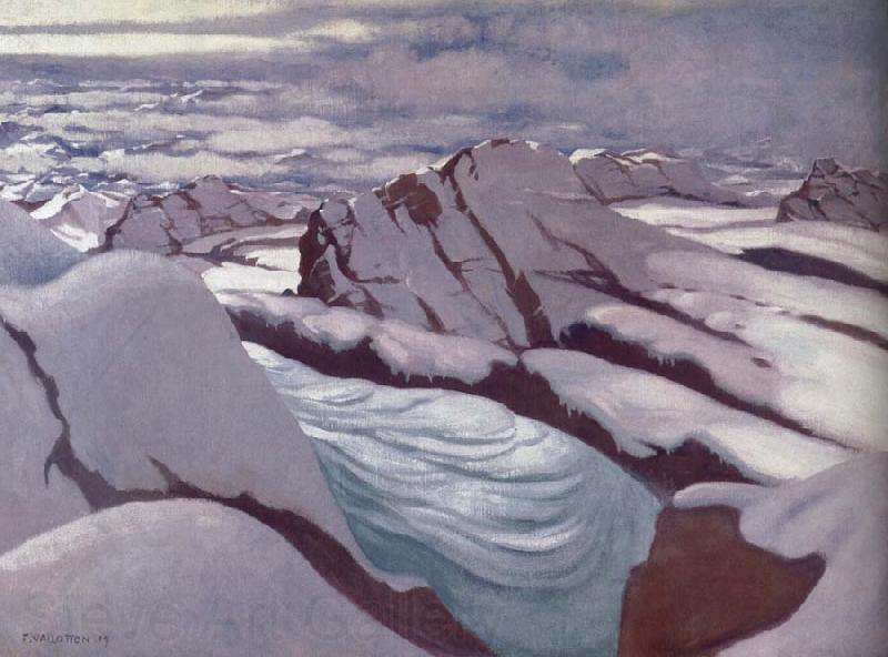 Felix Vallotton High Alps,Glacier and Snowy Peaks France oil painting art